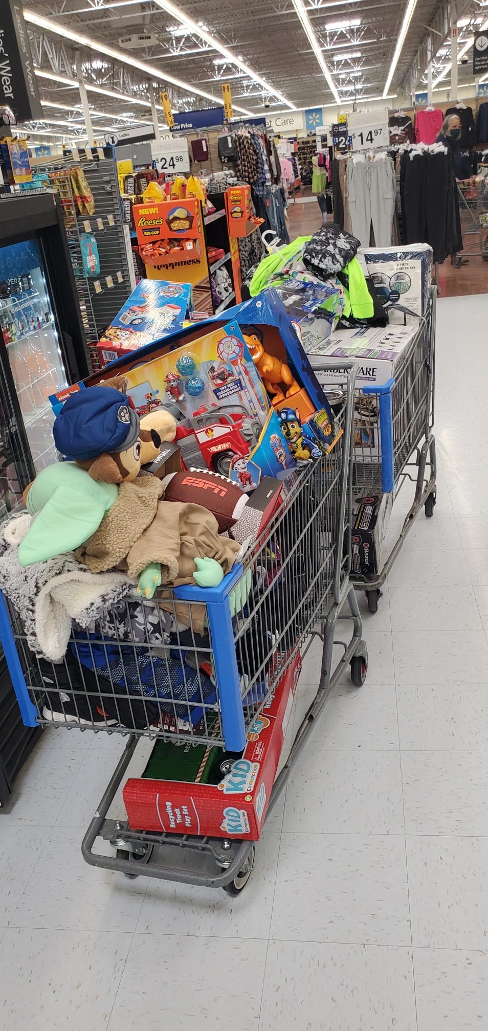 adopt a family shopping trip