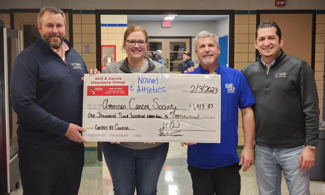 Donation check presentation