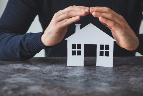 House covered with hands